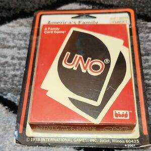 VINTAGE 1978 UNO CARD GAME INTERNATIONAL GAME INC.